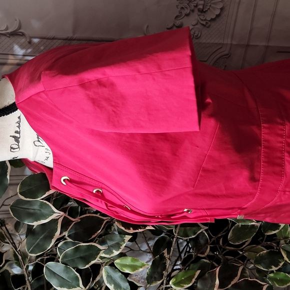 Paule Ka Paris Tie Front Shift Dress With Pockets NWT 42 - Picture 11 of 15